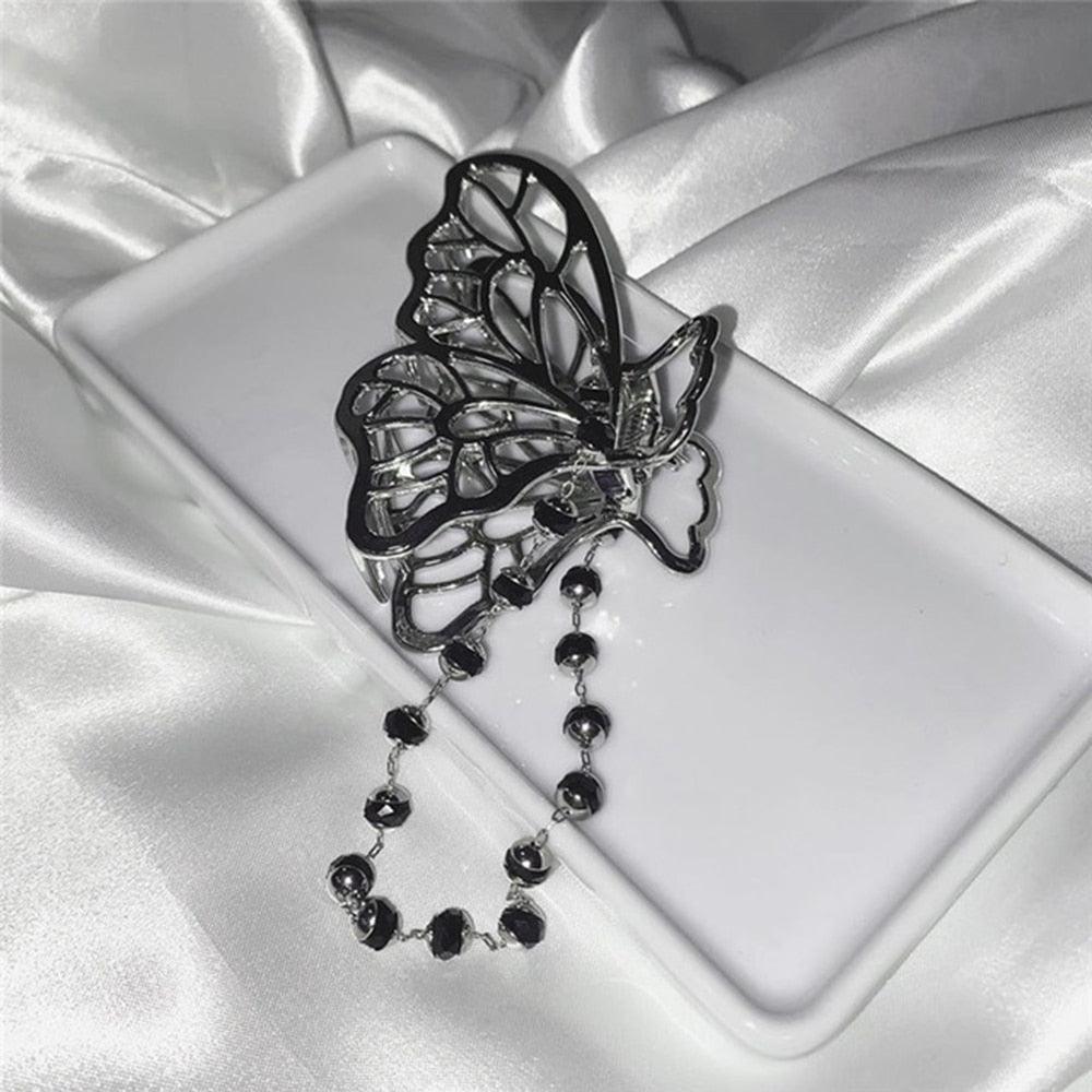 Butterfly Tassel Hair Claws