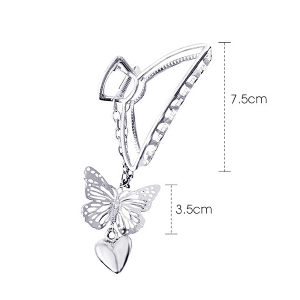 Butterfly Tassel Hair Claws
