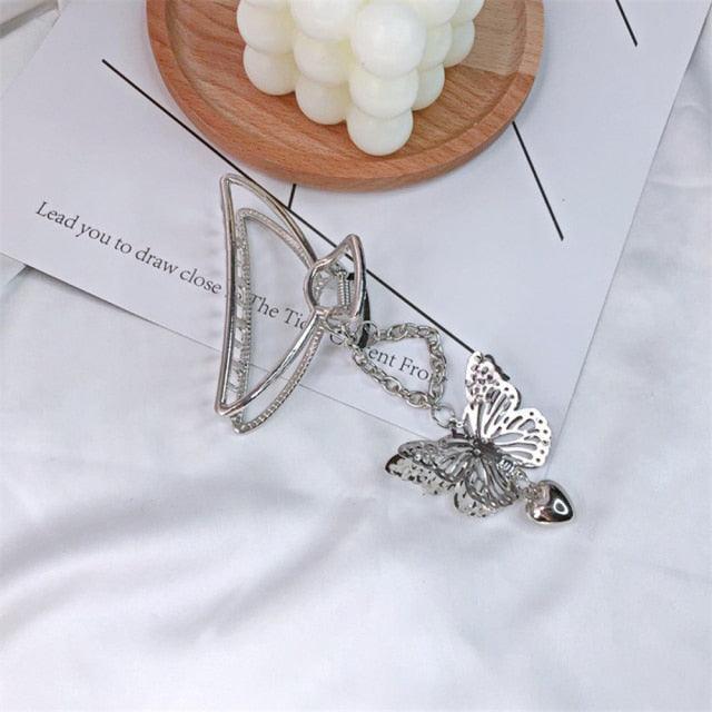 Butterfly Tassel Hair Claws