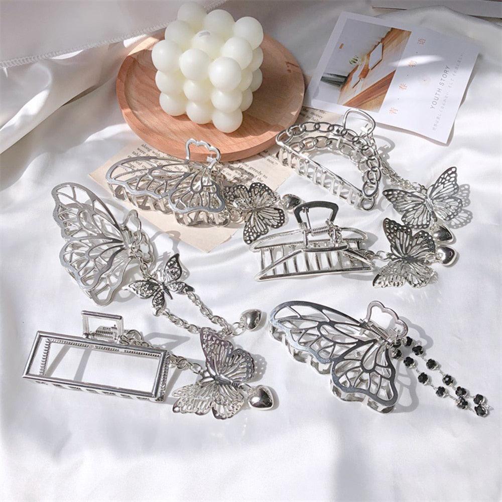 Butterfly Tassel Hair Claws