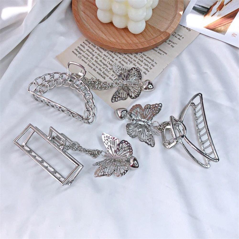 Butterfly Tassel Hair Claws