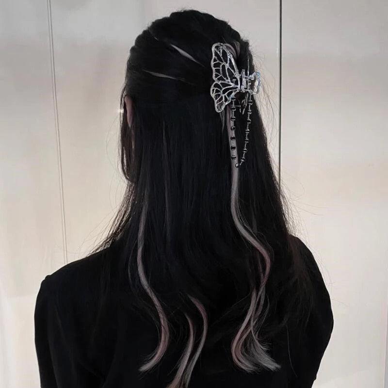 Butterfly Tassel Hair Claws