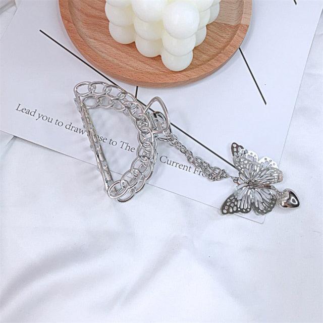 Butterfly Tassel Hair Claws
