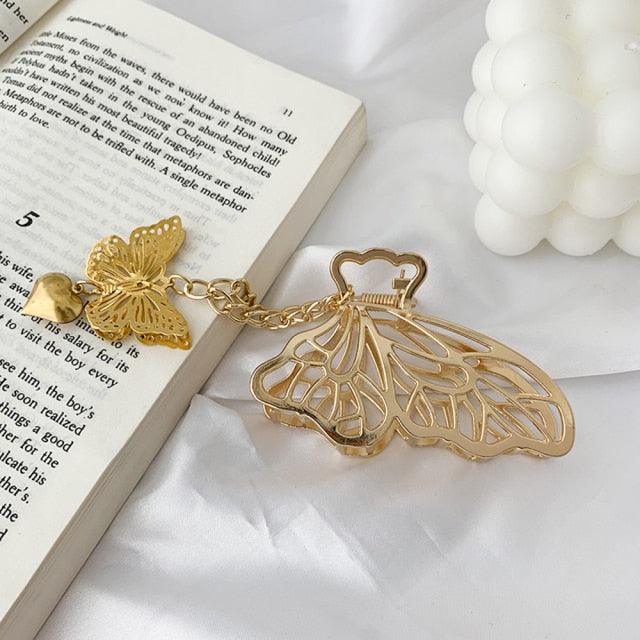 Butterfly Tassel Hair Claws