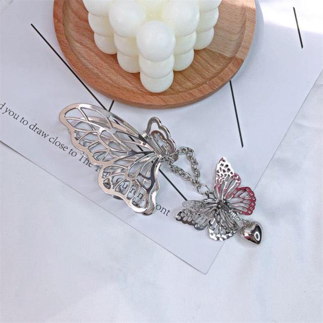 Butterfly Tassel Hair Claws