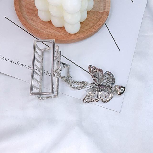 Butterfly Tassel Hair Claws