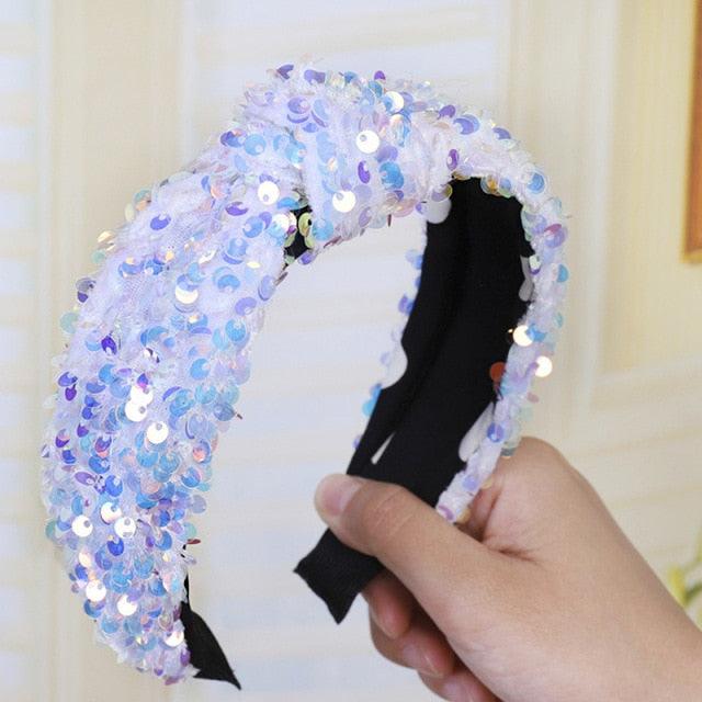 Sequin Mermaid Knot Headband