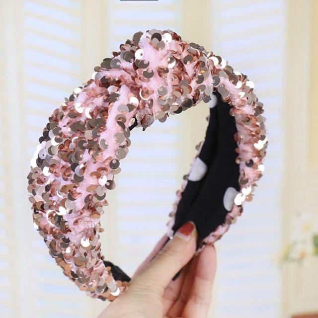Sequin Mermaid Knot Headband
