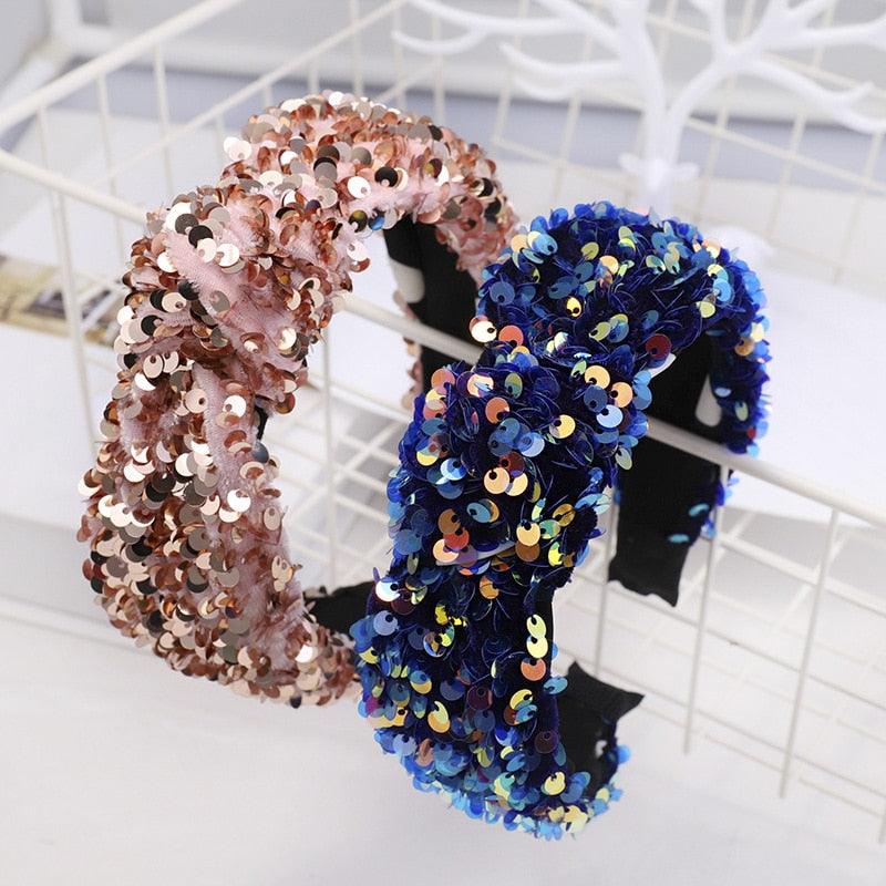 Sequin Mermaid Knot Headband