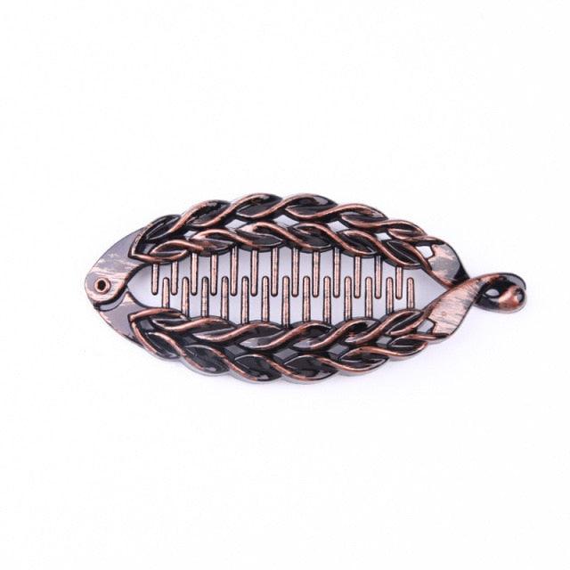 Rhinestone Banana Claw Clips