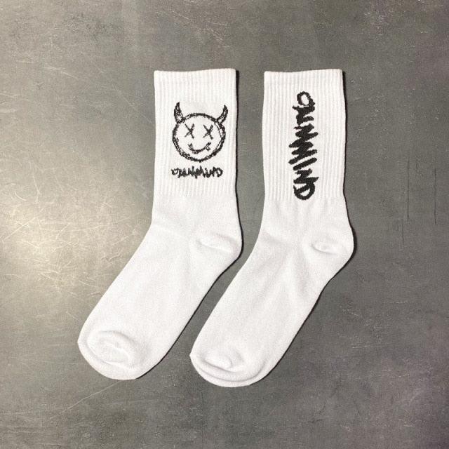 Dark Street Graphic Crew Socks