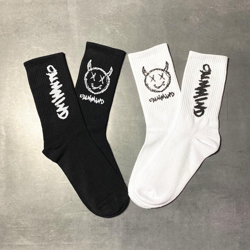 Dark Street Graphic Crew Socks