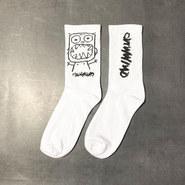 Dark Street Graphic Crew Socks
