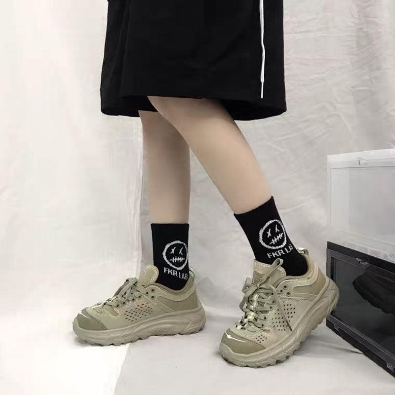 Dark Street Graphic Crew Socks