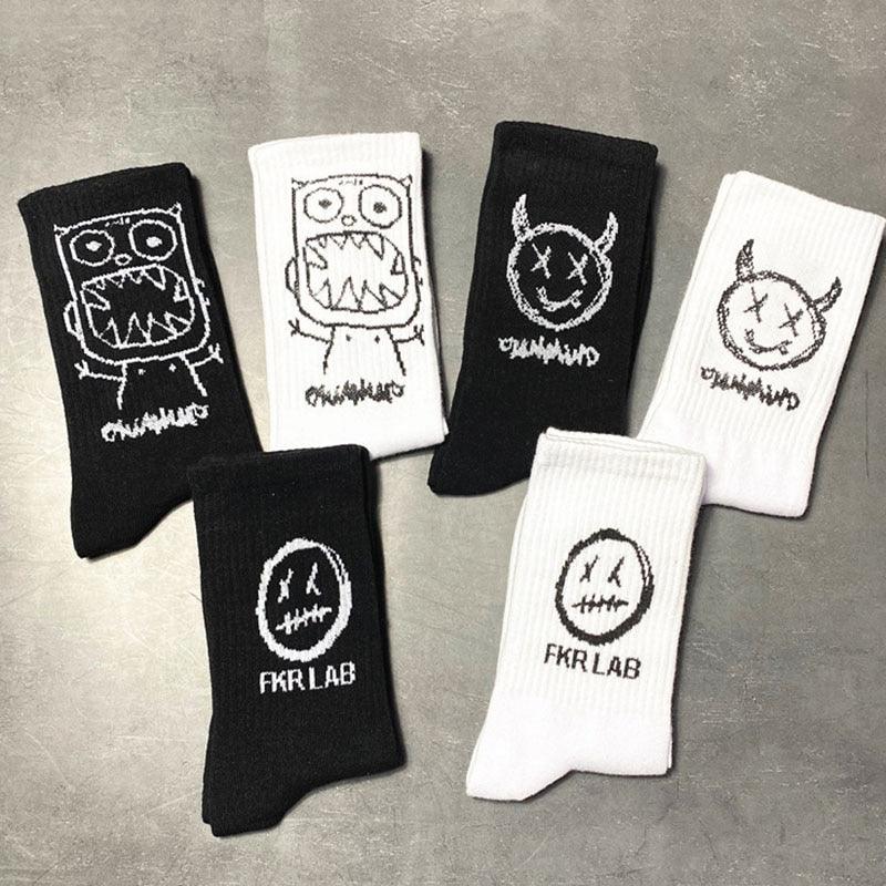 Dark Street Graphic Crew Socks
