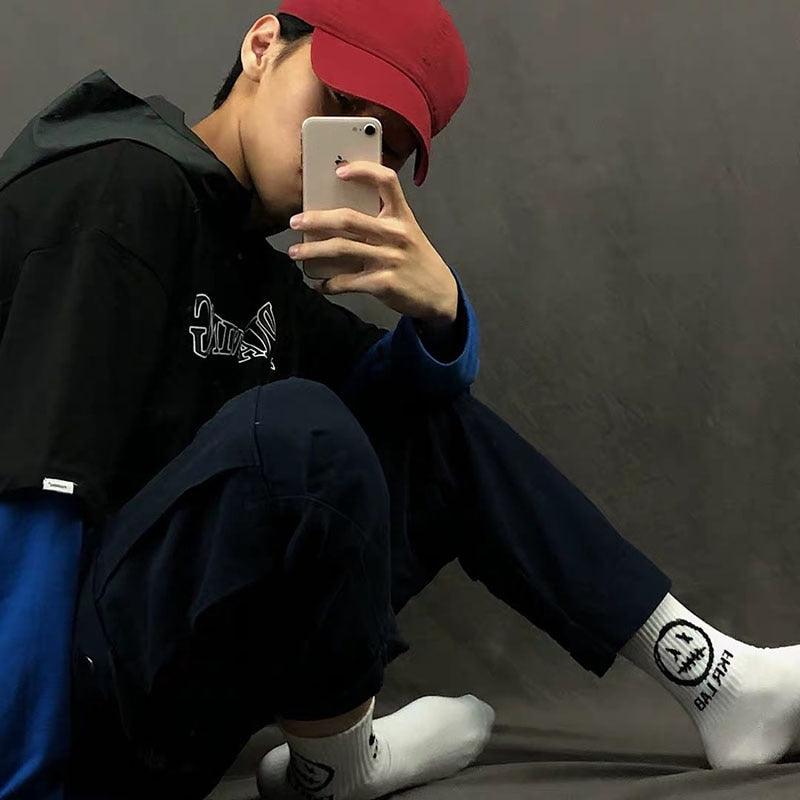 Dark Street Graphic Crew Socks