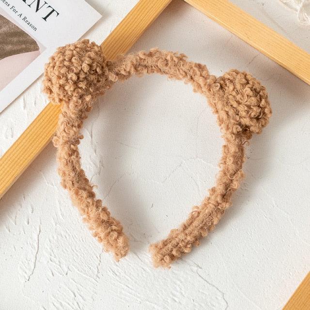 Plush Bear Ears Headband