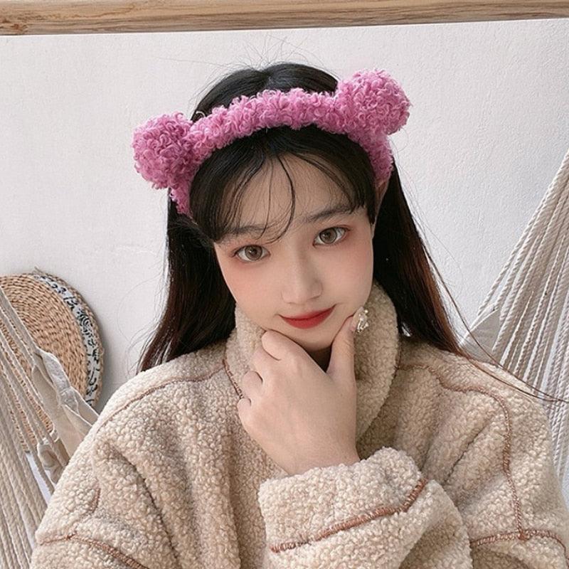 Plush Bear Ears Headband
