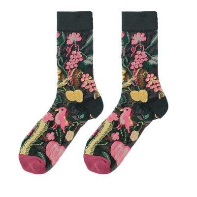 Sheer Kawaii Fruit Crew Socks