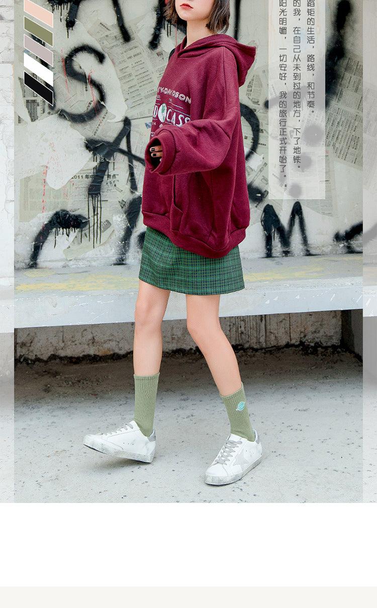 Planet Embroidery Crew Socks