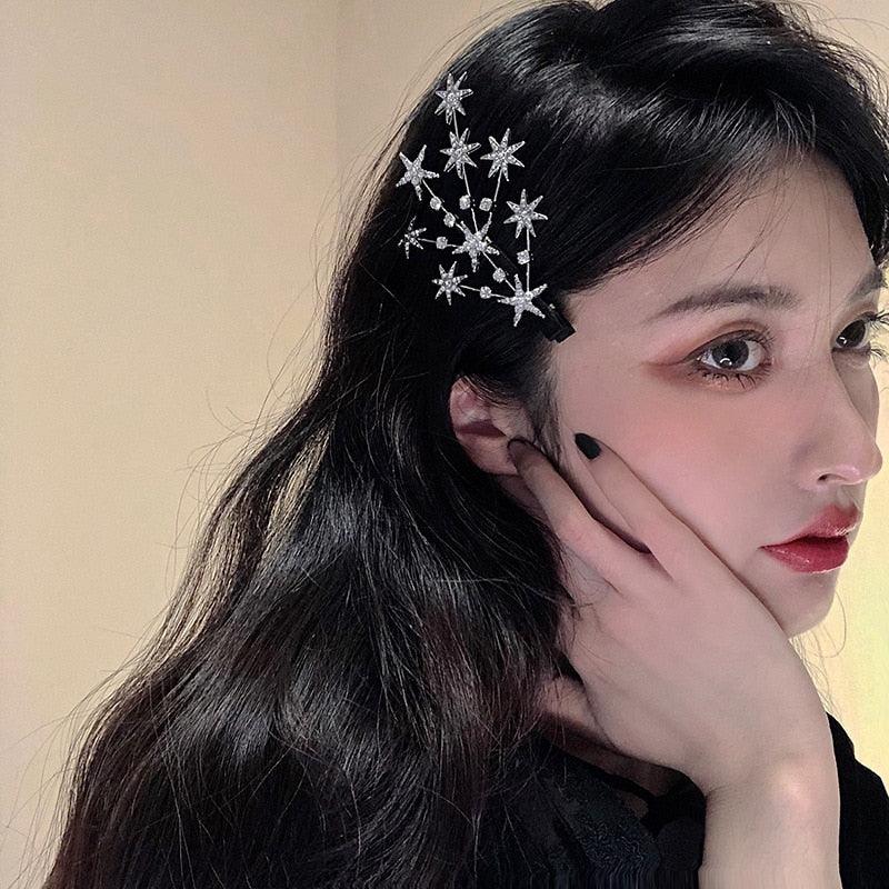 Star Hair Clips Gold & Silver