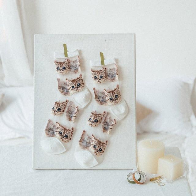 Sheer Botanical Garden Crew Socks