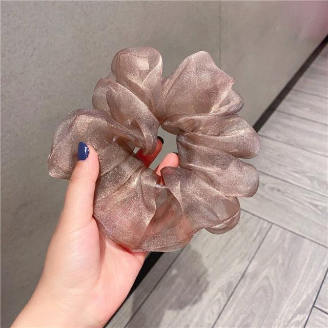 Oversized Organza Scrunchies