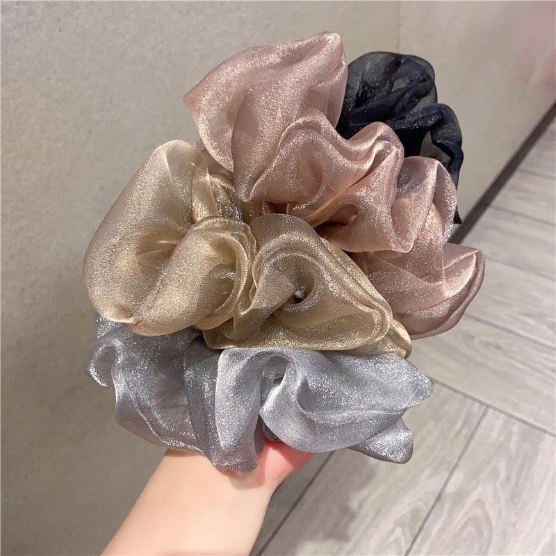 Oversized Organza Scrunchies