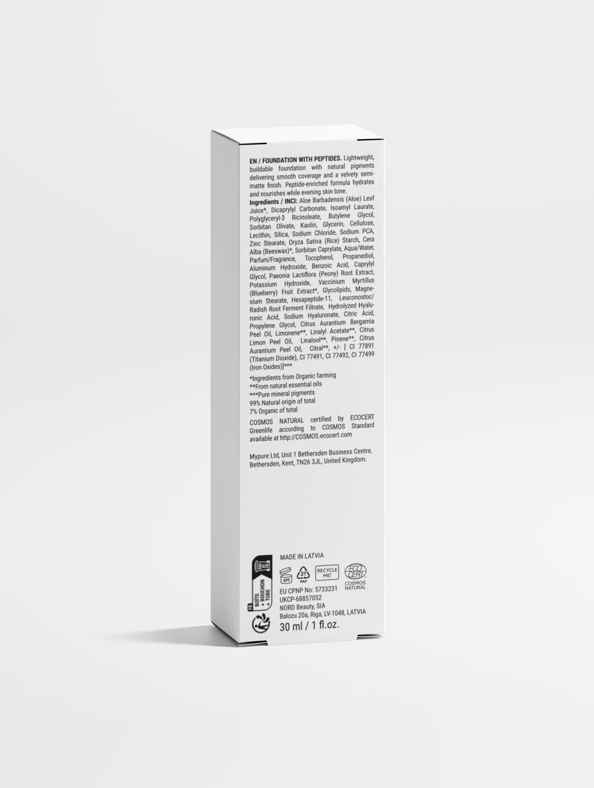 SoHo Peptide Foundation 35 Tan Warm