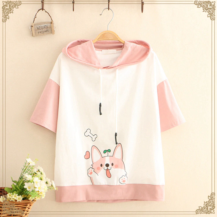 Camiseta con capucha de Shiba Inu