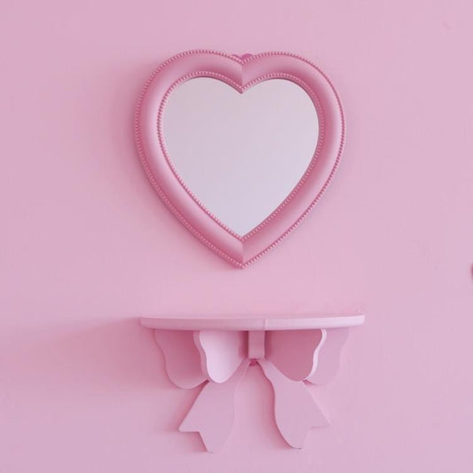 Pink Heart Mirror