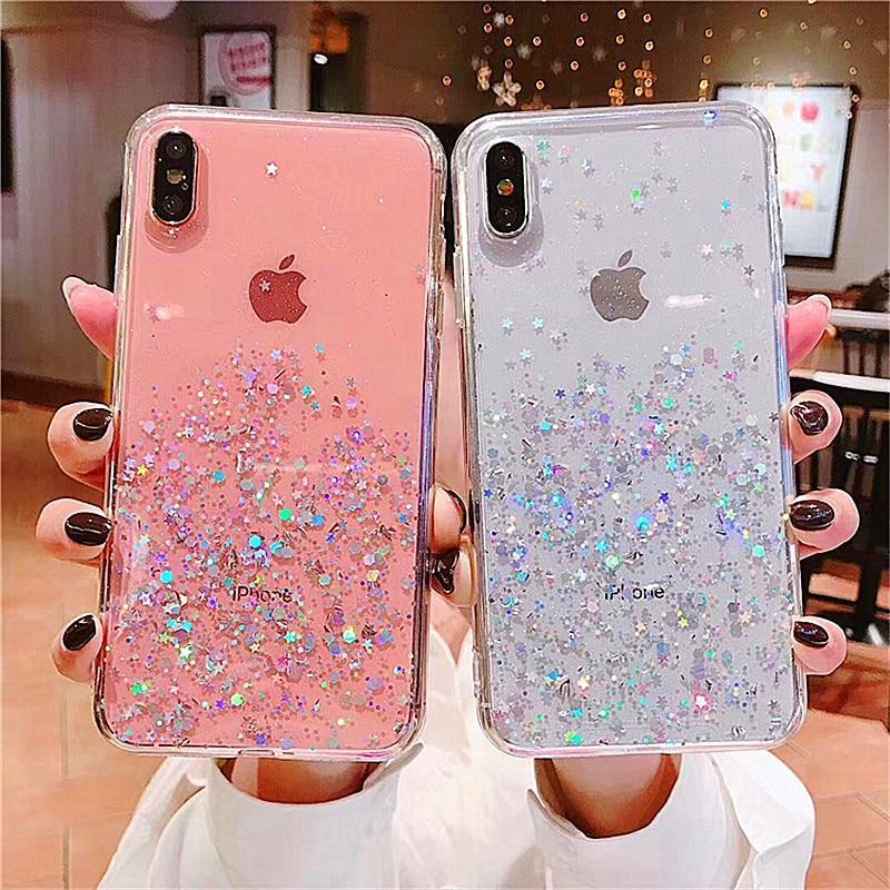 Funda para teléfono con estrellas brillantes