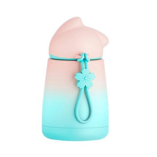 Bouteille d'eau chat pastel kawaii