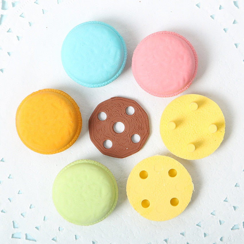 Ensemble de gommes Macaron