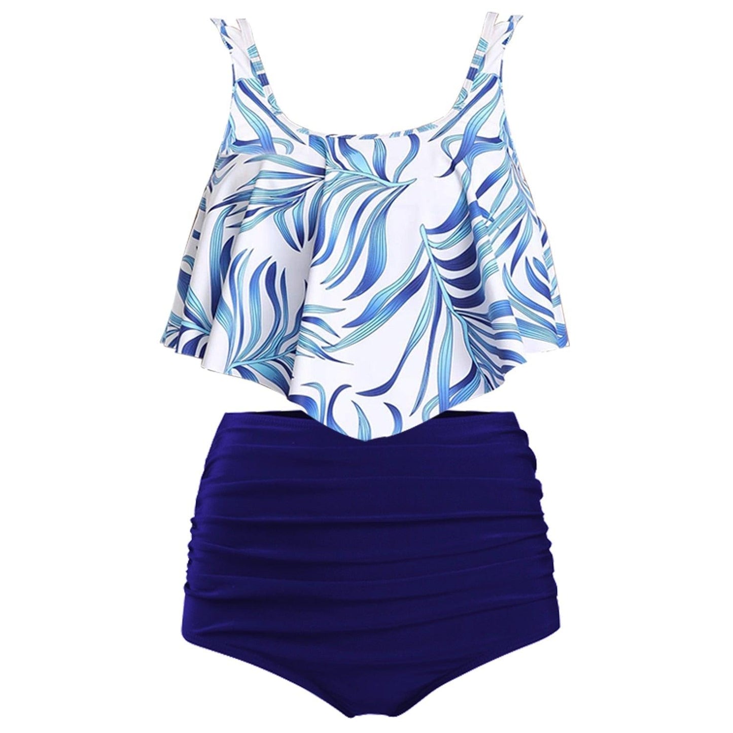 Ruffle Flounce High Waist Bikini — Plus Size