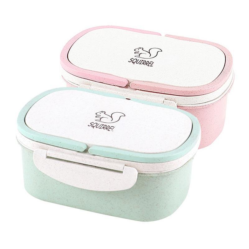 Caja bento de dos capas