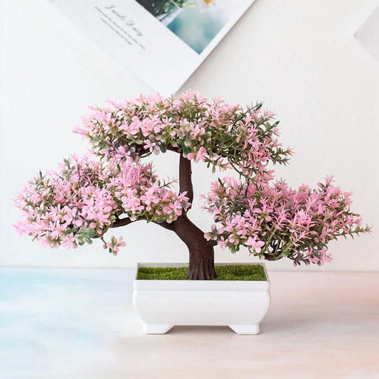Bonsaï artificiel en fleurs de cerisier