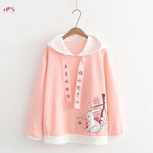 Sudadera con capucha de conejito Sakura
