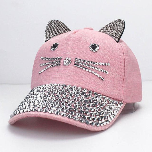 Rhinestone Kitty Hat