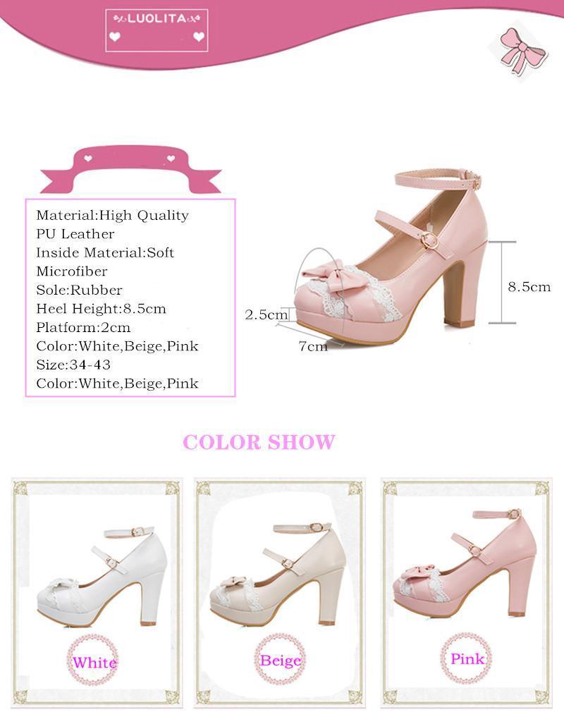 Zapatos de tacón alto Sweet Lolita