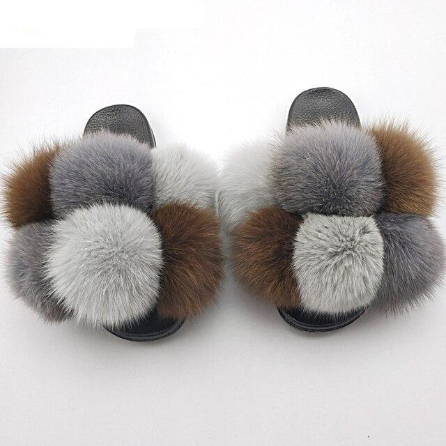 Faux Fur Slide Slippers