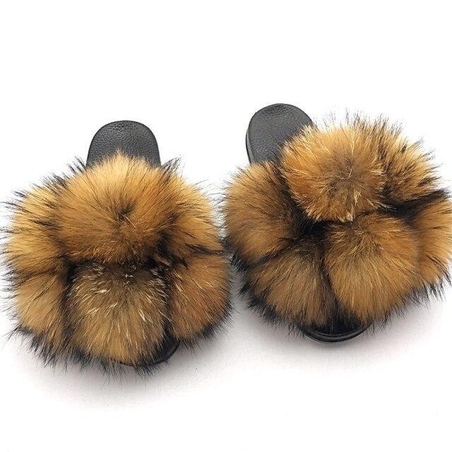 Faux Fur Slide Slippers