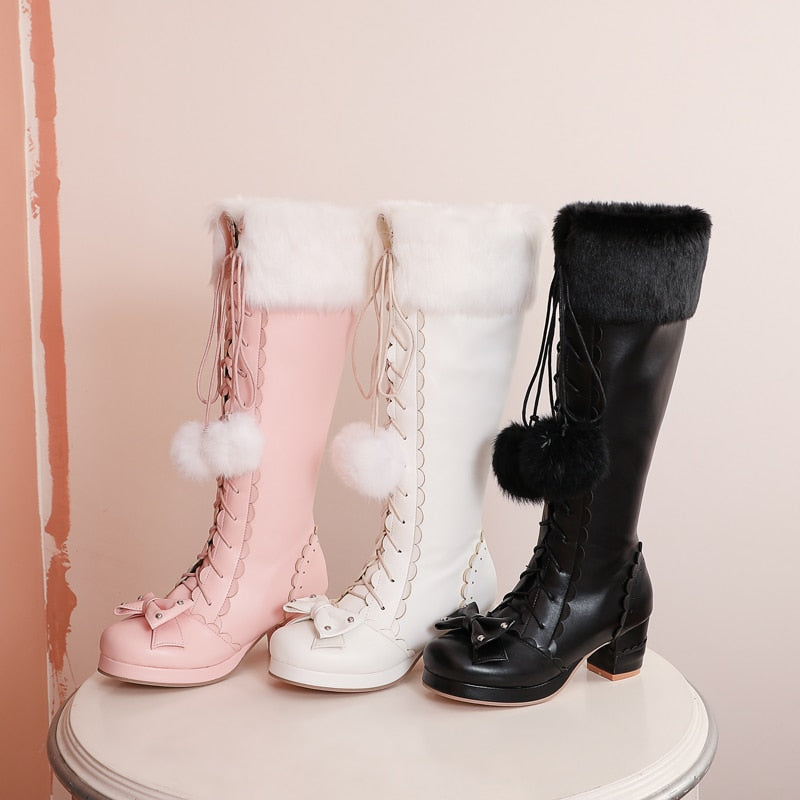Bottes d'hiver de princesse