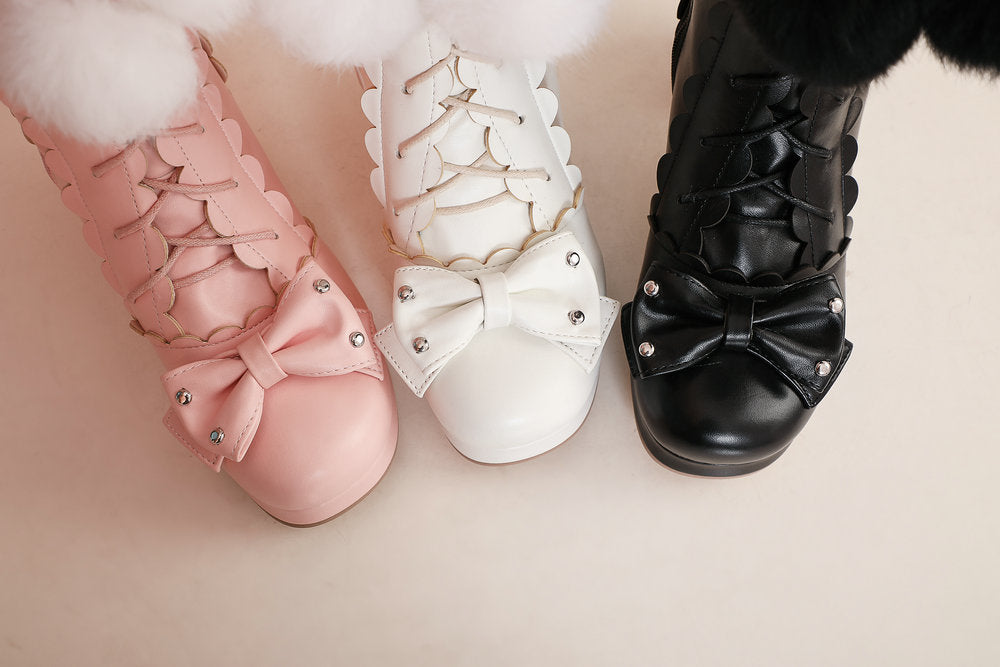 Bottes d'hiver de princesse