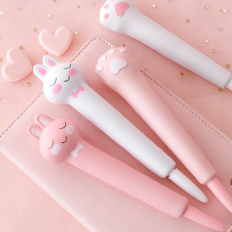 Stylos gel doux lapin et patte