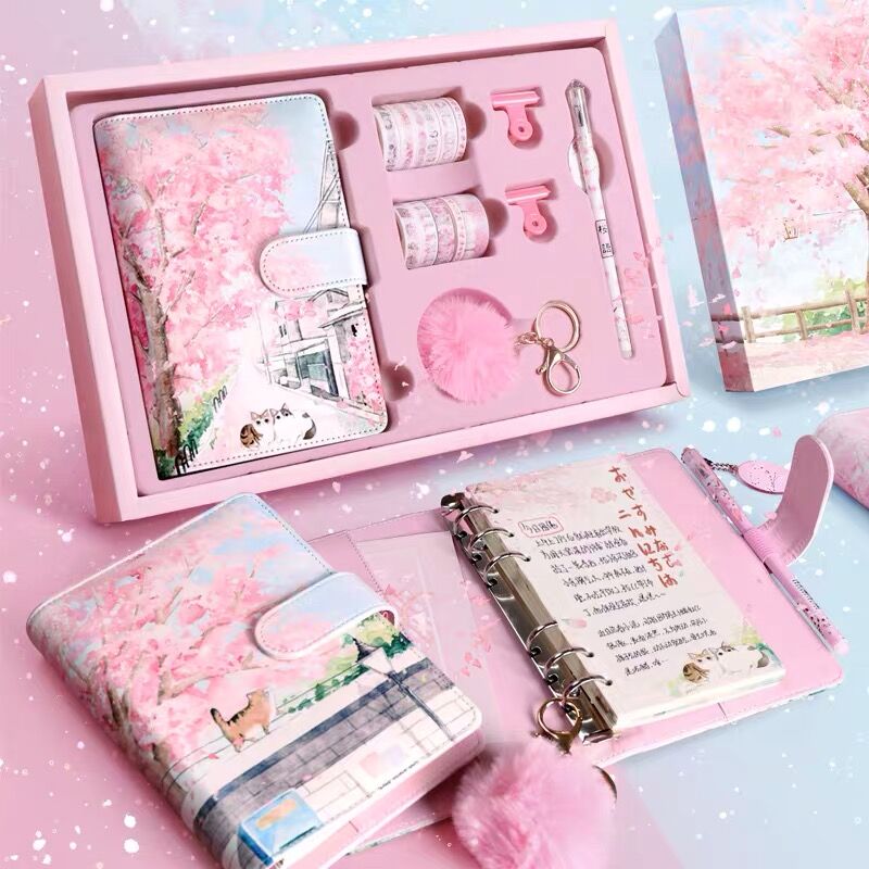 Set de regalo de diario Cherry Blossom