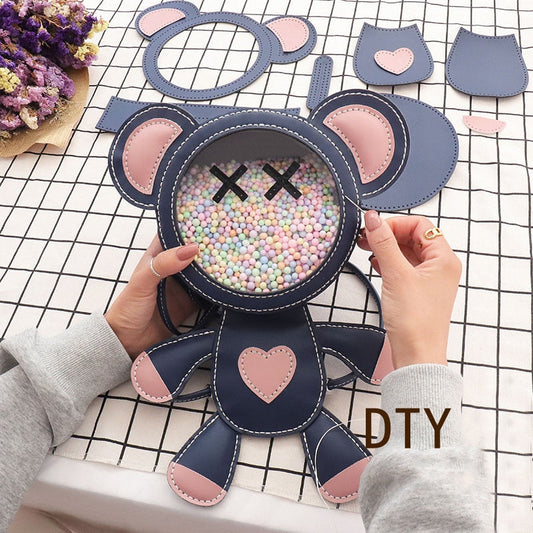 Kit de manualidades para hacer un bolso con forma de oso