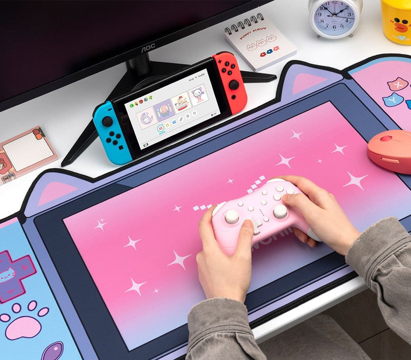 Tapis de bureau pour console Neko