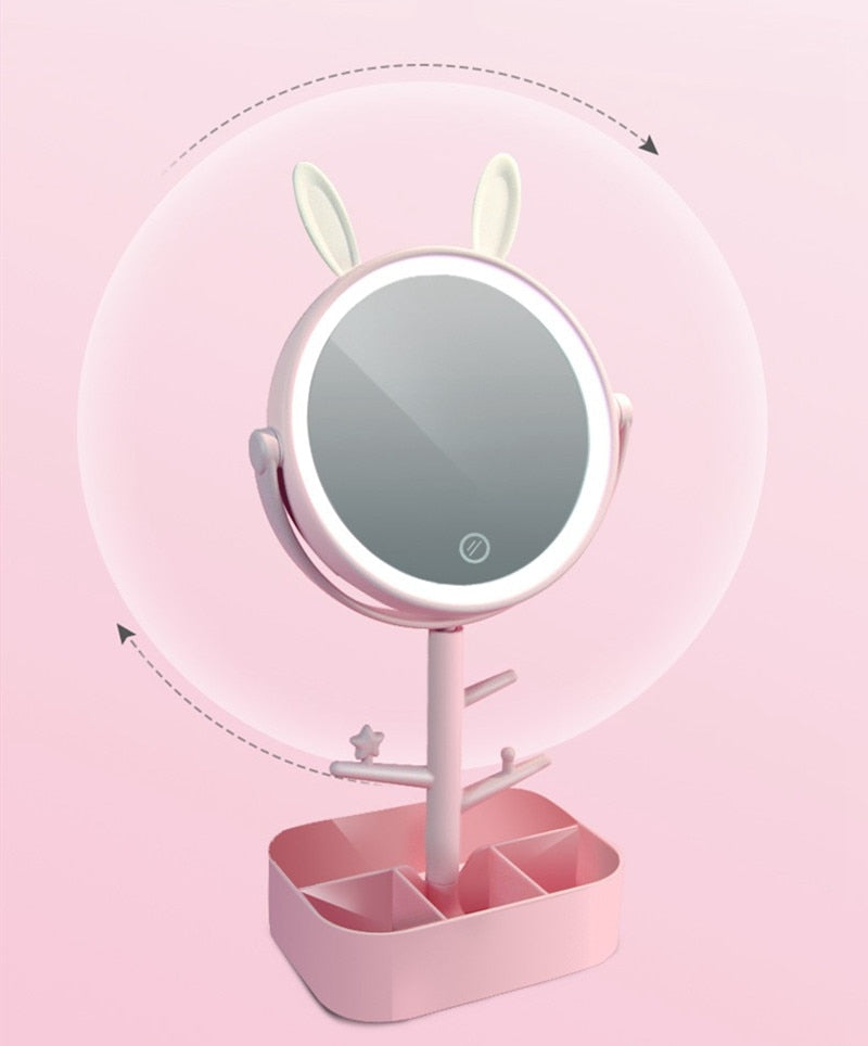 Lampe miroir de courtoisie Kawaii