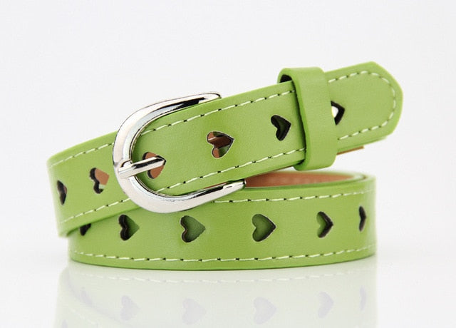 Heart-Shaped Eyelet Waist Belt